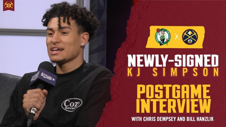 NEW NUGGET KJ Simpson I Feel Like I’m Back Home Denver Nuggets Postgame Chat