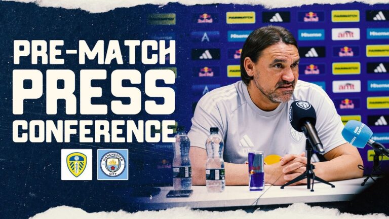 Daniel Farke press conference Leeds United v Manchester City Premier League