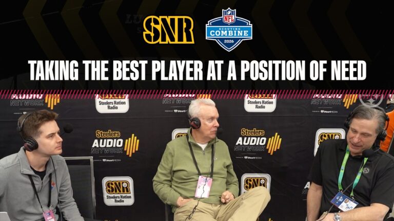 They take the best player available at a position they need SNR Pittsburgh Steelers