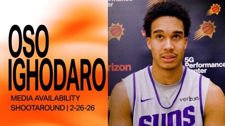 Oso Ighodaro Shootaround Media Availability Phoenix Suns 2-26-26