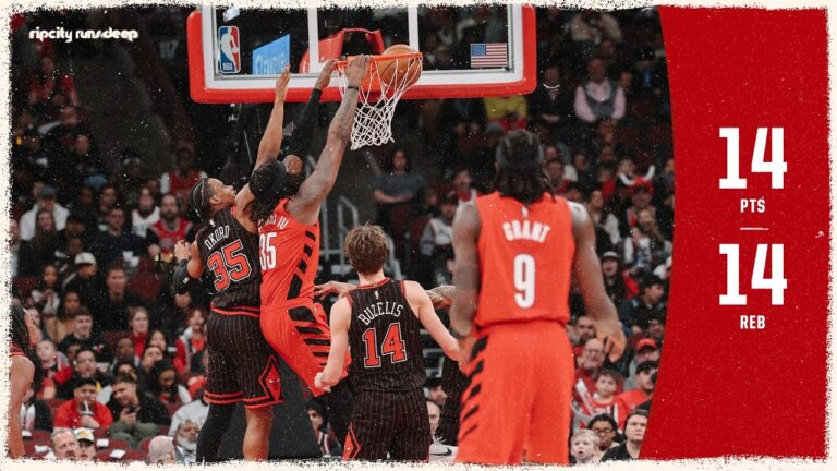 Robert Williams III Records A Double-Double With Dunks in Win Over Bulls February 26, 2026