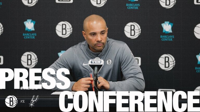 Jordi Fernàndez and Day’Ron Sharpe Postgame Press Conferences vs San Antonio