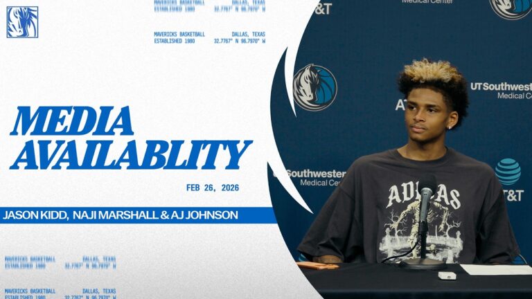 Jason Kidd, Naji Marshall, & AJ Johnson Media Availability vs SAC 2 26 26