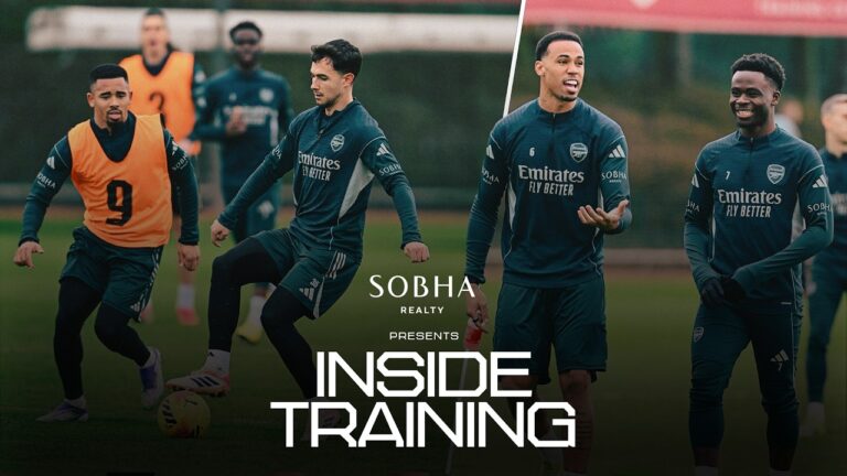 HEAD TENNIS, RONDOS & GYM GAINS Our Gunners prepare for Chelsea INSIDE TRAINING