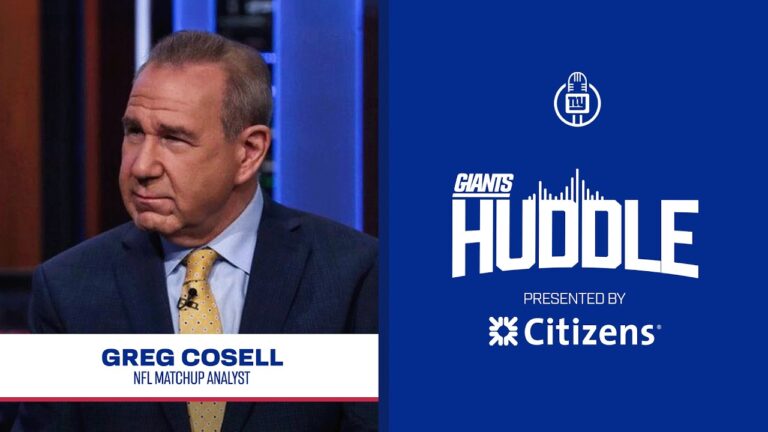 NFL Matchup Analyst and Senior Producer at NFL Films Greg Cosell Giants Huddle New York Giants