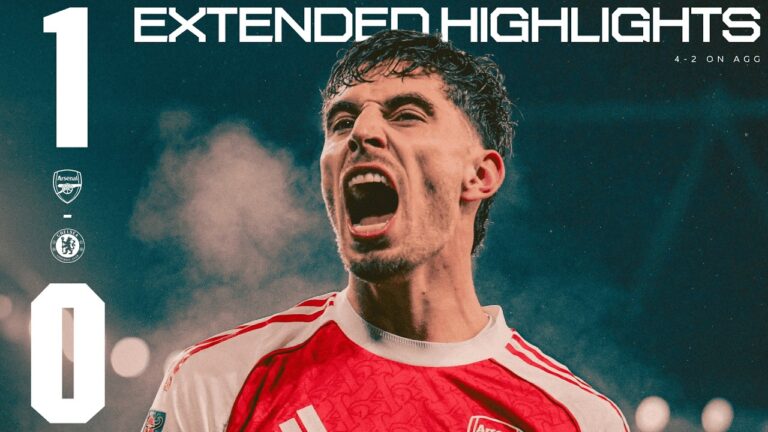 HAVERTZ SENDS US TO WEMBLEY l Extended Highlights l Arsenal 1-0 Chelsea (4-2 agg) l Carabao Cup