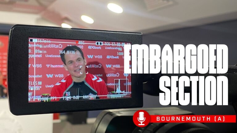 AFC Bournemouth Press Conference Embargoed Section