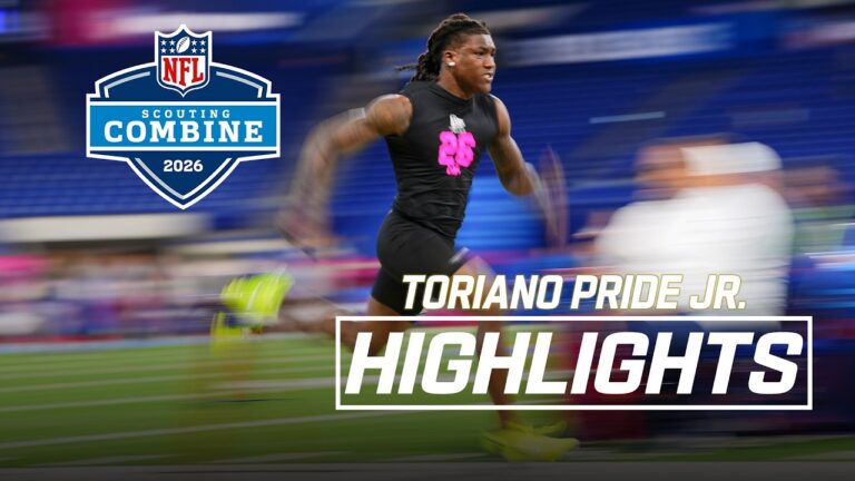 Toriano Pride Jr.’s 2026 NFL Scouting Combine Workout