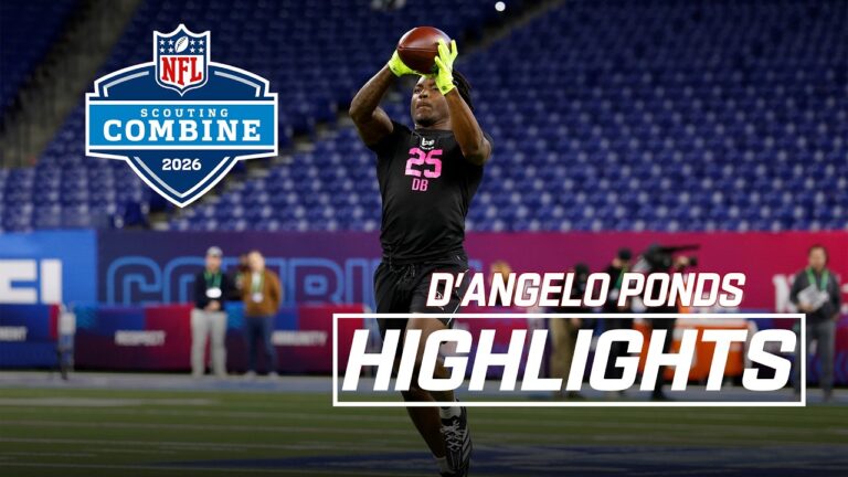 D’Angelo Ponds’ 2026 NFL Scouting Combine Workout