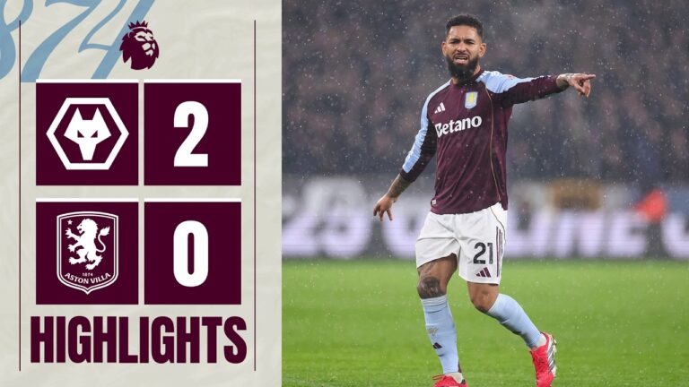 Wolves 2-0 Villa Premier League Highlights