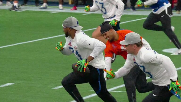 Sanders throws an INT off a tipped pass!