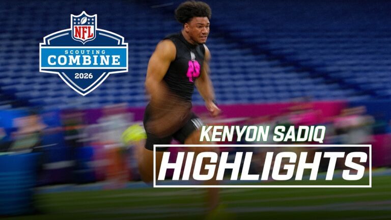 Kenyon Sadiq’s 2026 NFL Scouting Combine Workout