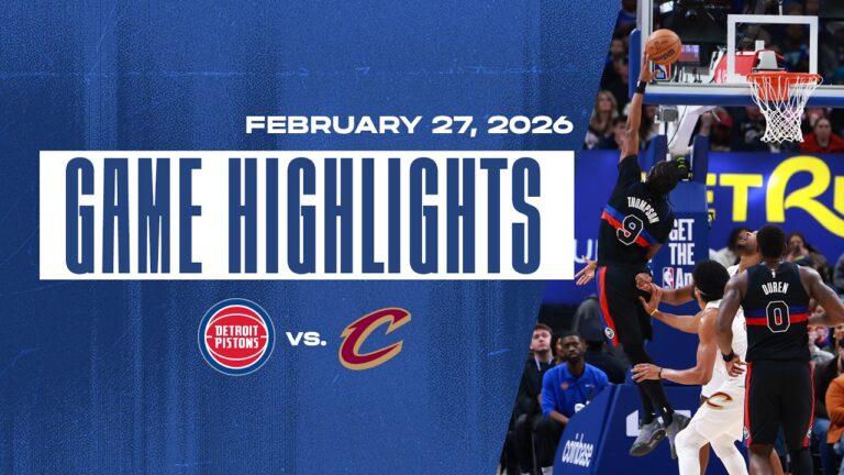 Pistons Win Overtime Thriller Game Highlights 02.27.26 nba pistons