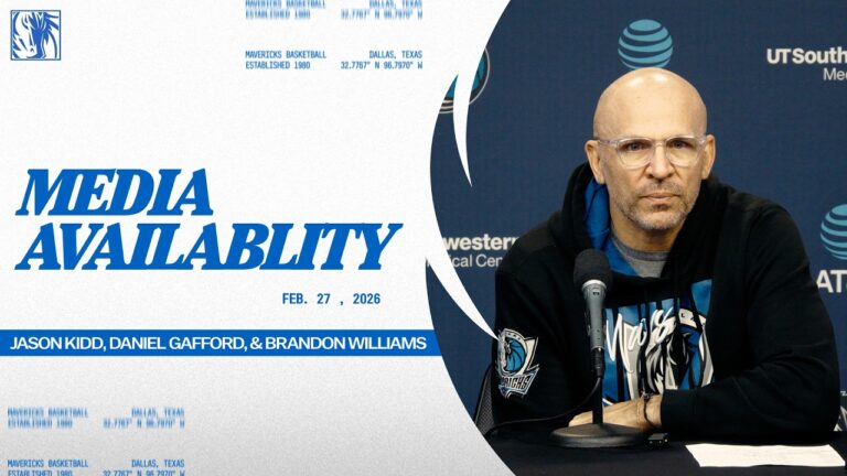 Jason Kidd, Daniel Gafford, & Brandon Williams Post-Game Media Availability vs MEM 2 27 26