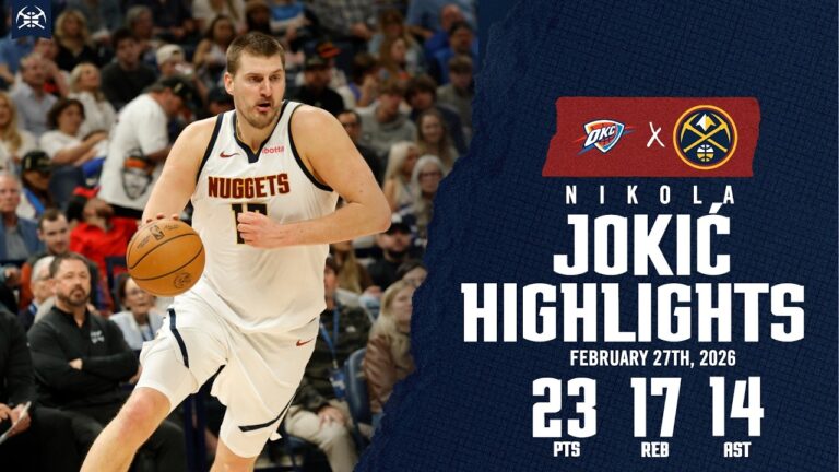 Nikola Jokić Game Highlights vs. OKC 2 27 26