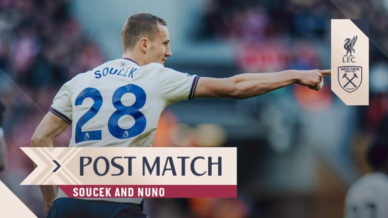 Its Frustrating but We Have to Accept It Soucek & Nuno Post Match Liverpool v West Ham