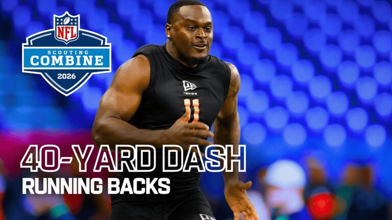 Running Backs Run the 40-Yard Dash at 2026 NFL Combine