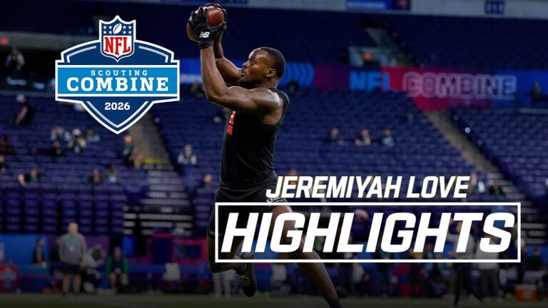 Jeremiyah Love’s 2026 NFL Scouting Combine Workout
