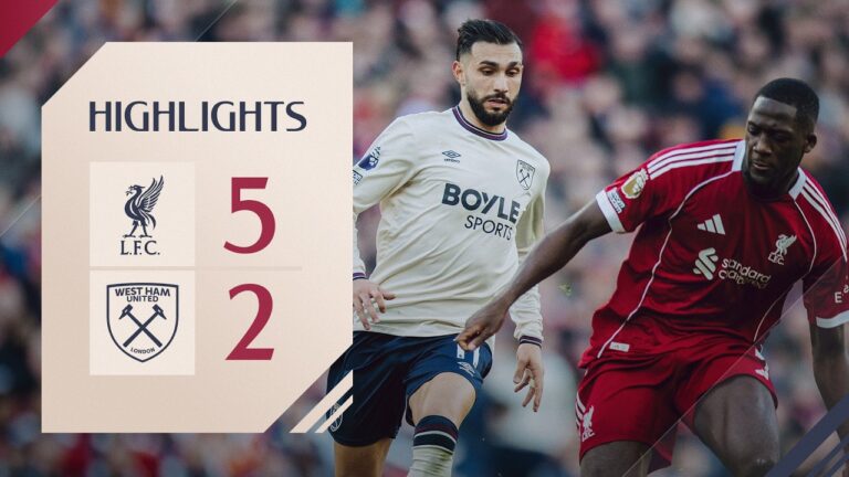 Liverpool 5-2 West Ham Premier League Highlights