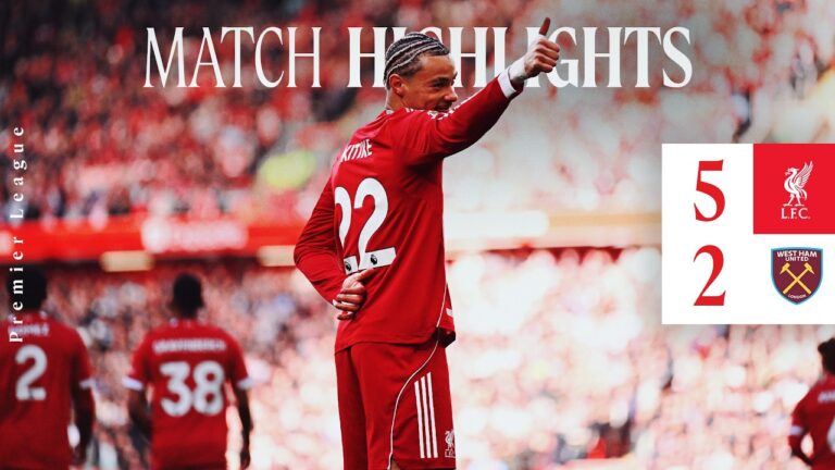 Highlights: Liverpool 5-2 West Ham FIVE GOALS in Premier League Win!