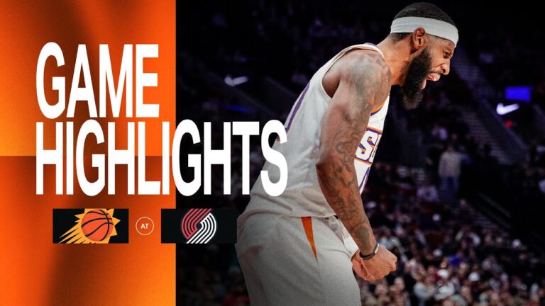 6 Double Digit Scorers, 3 With 20 as Phoenix Suns Take Down Portland Trail Blazers
