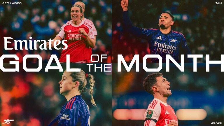 ELEVEN SPECIAL STRIKES! January Emirates Goal of the Month