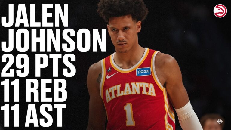 Jalen Johnson posts 9th triple-double of season in Hawks Win over Heat