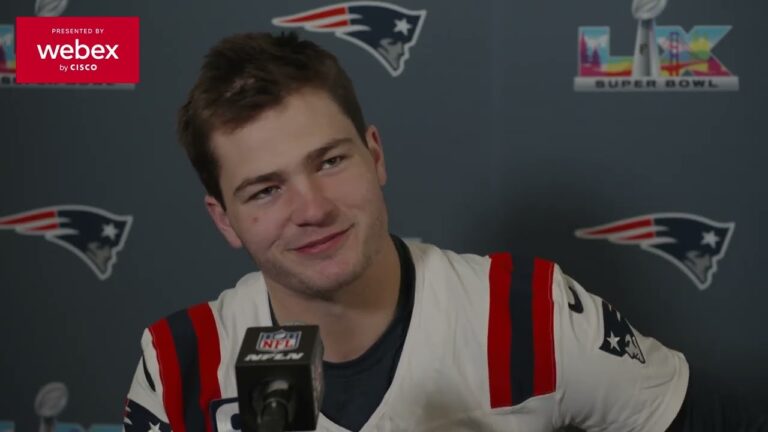 Drake Maye on Josh McDaniels: He Has a Had a Huge Impact on My Career. Patriots Press Conference