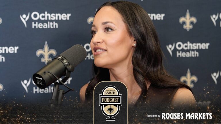 Kimmi Chex on Tyler Shough, Demario Davis, Drew Brees Saints Podcast on Super Bowl LX Radio Row