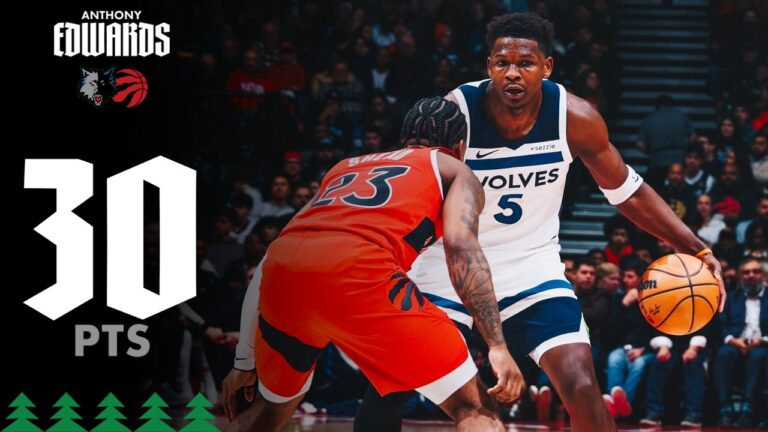 Anthony Edwards WITH ANOTHER 30-POINT PERFORMANCE In Win Over Raptors 02.04.26