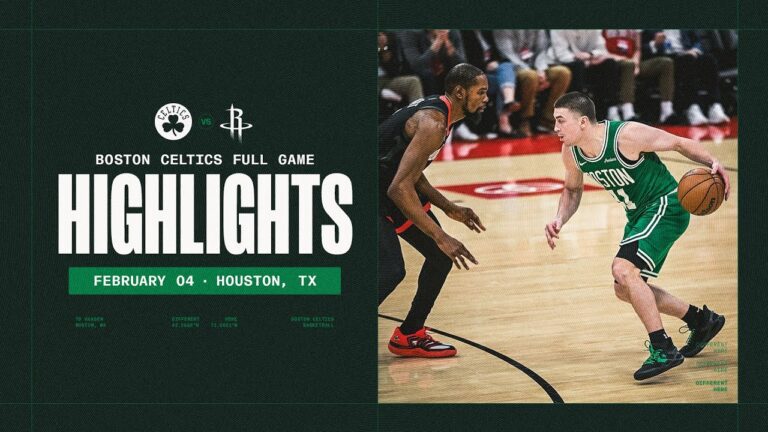 Boston Celtics get the dominant win over the Houston Rockets 114-93 Extended Highlights