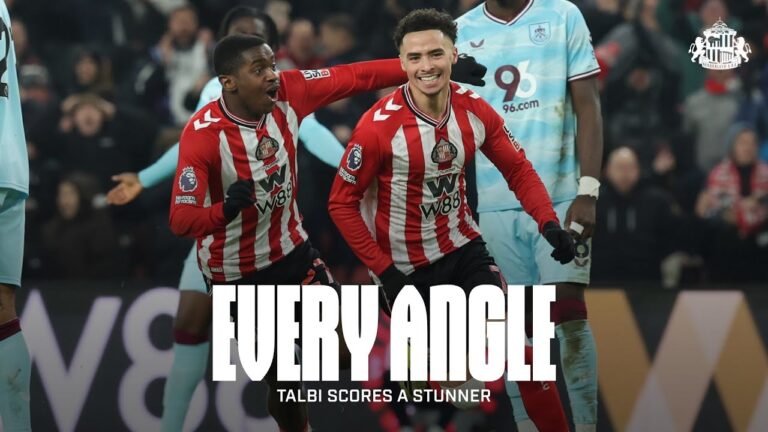 Every Angle Talbi Scores A Stunner Sunderland AFC 3-0 Burnley FC