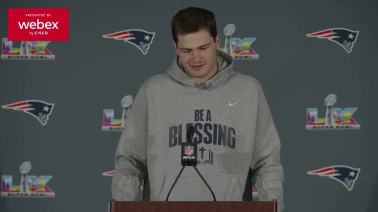 Drake Maye on the Super Bowl: This is It. This is What We are Here For. Press Conference