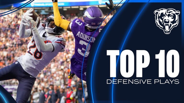 TOP 10: Defensive plays of the 2025 season Chicago Bears