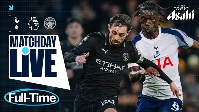 MATCHDAY LIVE! MAN CITY HELD BY SPURS Tottenham 2-2 Man City Premier League