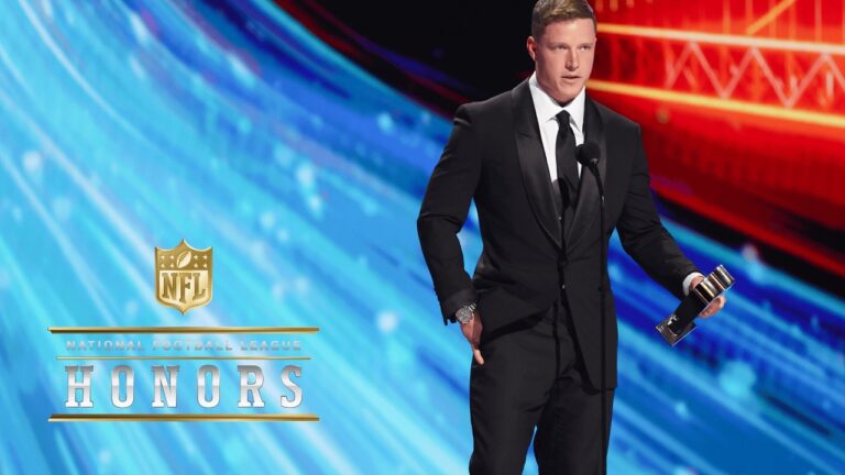 Christian McCaffrey Wins the Salute to Service Award 2025 NFL Honors