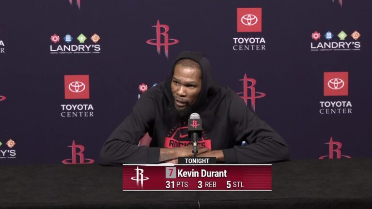 Kevin Durant with a Press Conference
