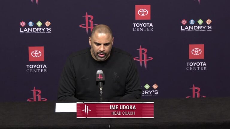 Ime Udoka with a Press Conference vs Hornets