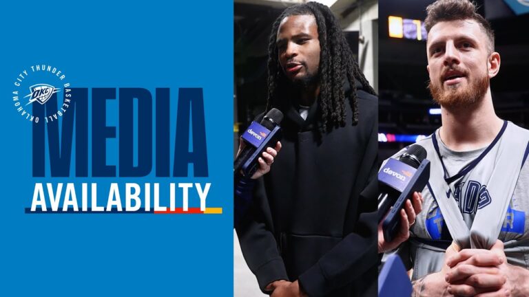 Shootaround Media One on One with Cason Wallace February 1, 2026 OKC Thunder
