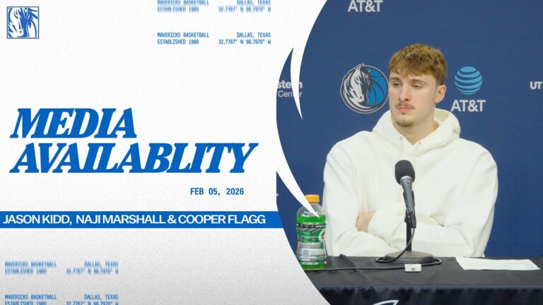 Jason Kidd, Naji Marshall, & Cooper Flagg Media Availability vs SAS 2 5 26