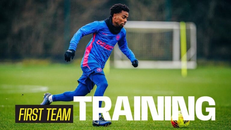 Angel Gomes and Adam Armstrong’s first training session!