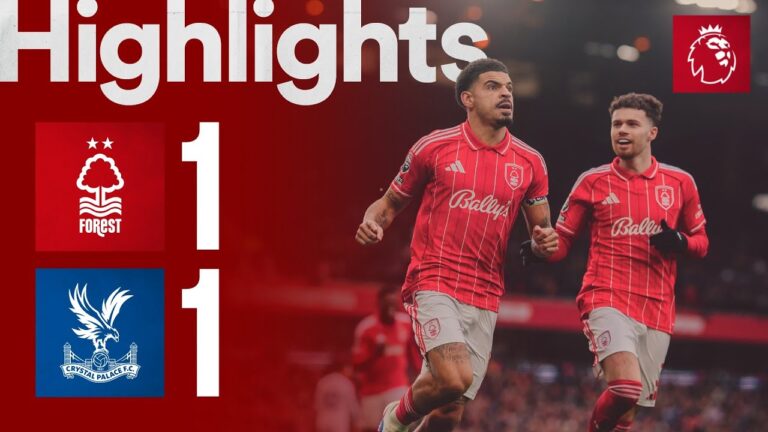 Morgan Gibbs-White on Target Nottingham Forest 1-1 Crystal Palace Premier League Highlights