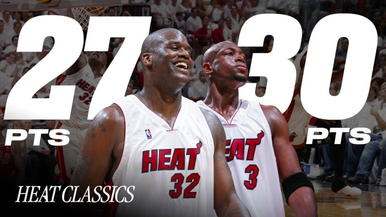 Wade & SHAQ Dominate Bulls In CLUTCH Game 1 2006 NBA Playoffs