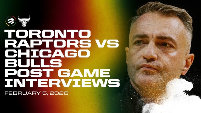 Toronto Raptors Full Media Availability Post Game vs. Bulls February 05, 2026