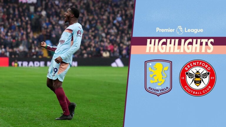 Ouattara scores as Bees win at Villa Park Aston Villa 0-1 Brentford Premier League Highlights