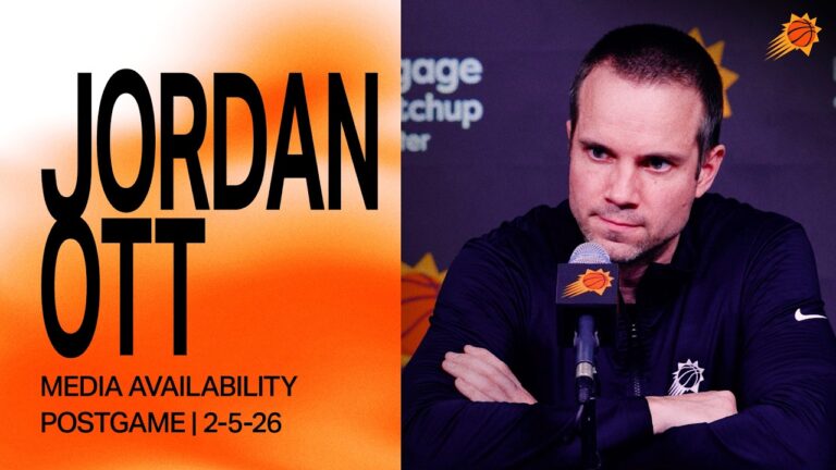 Head Coach Jordan Ott Postgame Media Availability Phoenix Suns 2-5-26