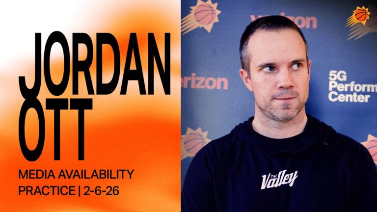 Head Coach Jordan Ott Practice Media Availability Phoenix Suns 2-6-26