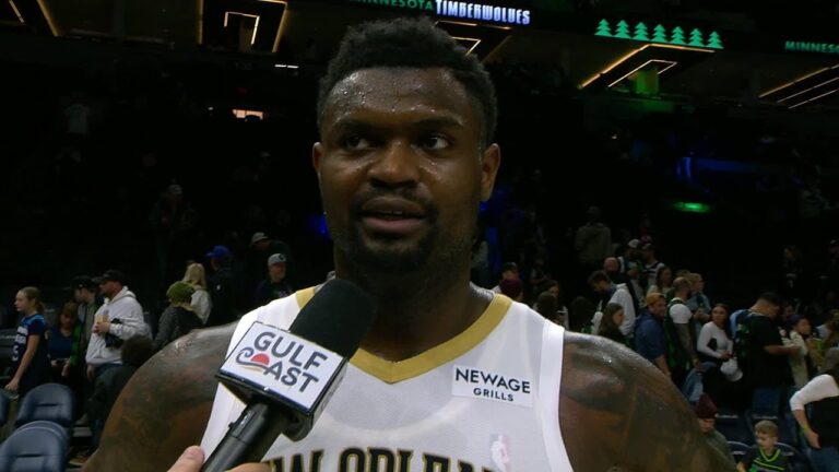 Zion Williamson On-Court Postgame Interview vs. Timberwolves 2 6 26