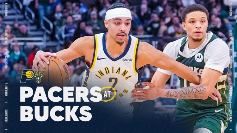 Andrew Nembhard Scores Career-High 18 PTS in Q4, Pacers Battle Bucks to Wire Full Game Highlights