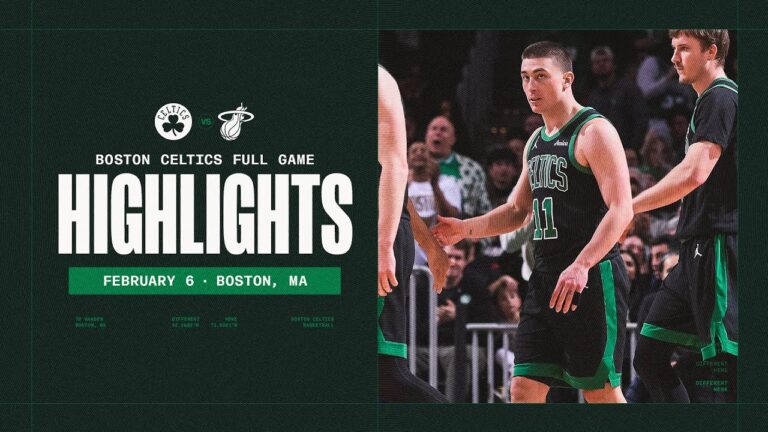 Boston Celtics get the comeback win over the Miami Heat 98-96 Extended Highlights